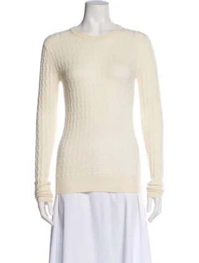 Pre-owned Co Cashmere Crew Neck Sweater In Neutral