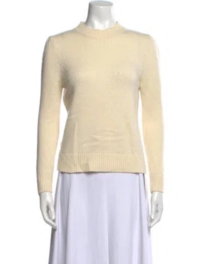 Pre-owned Co Cashmere Crew Neck Sweater In Neutral