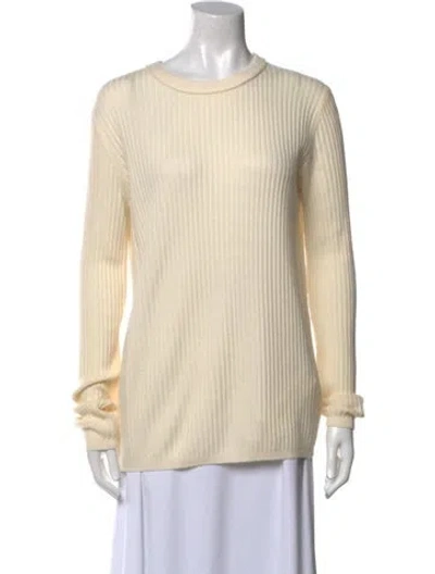 Pre-owned Co Cashmere Crew Neck Sweater In Neutral