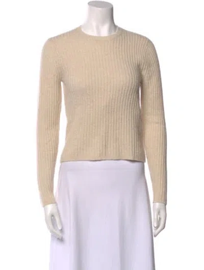 Pre-owned Co Cashmere Crew Neck Sweater In Neutral
