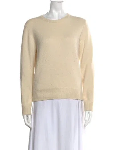 Pre-owned Co Cashmere Crew Neck Sweater In Neutral