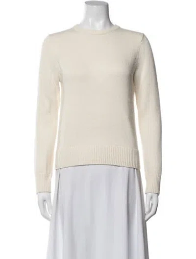 Pre-owned Co Cashmere Crew Neck Sweater In Neutrals