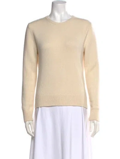 Pre-owned Co Cashmere Crew Neck Sweater In Neutrals