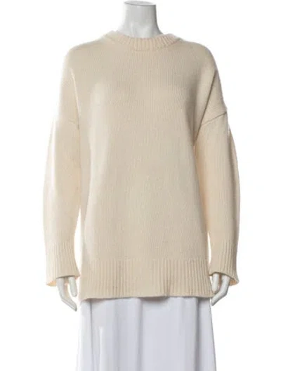 Pre-owned Co Cashmere Crew Neck Sweater In Neutrals