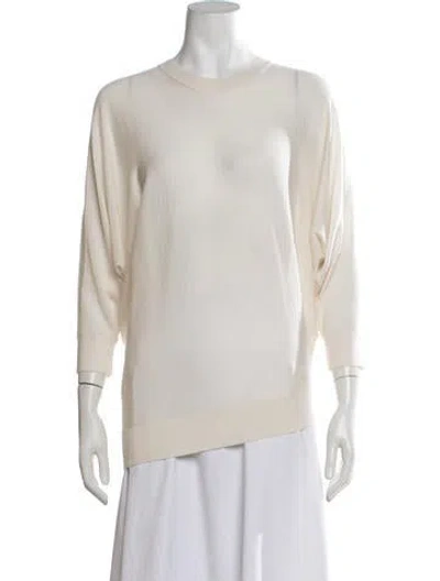 Pre-owned Co Cashmere Crew Neck Sweater In Neutrals