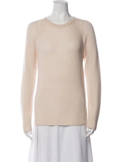 Pre-owned Co Cashmere Crew Neck Sweater In Neutrals/pink