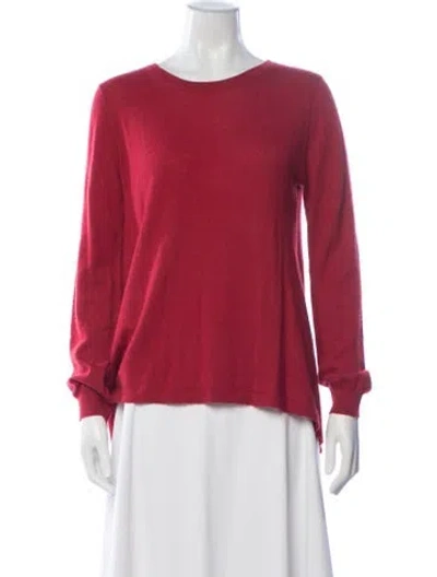 Pre-owned Co Cashmere Crew Neck Sweater In Red