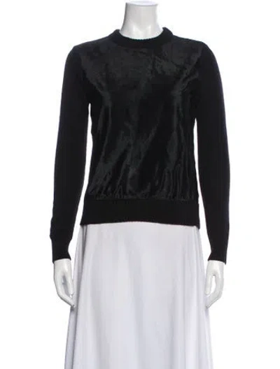 Pre-owned Co Cashmere Crew Neck Sweatshirt In Black