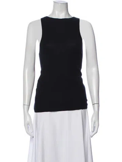 Pre-owned Co Cashmere Crew Neck Top In Blue