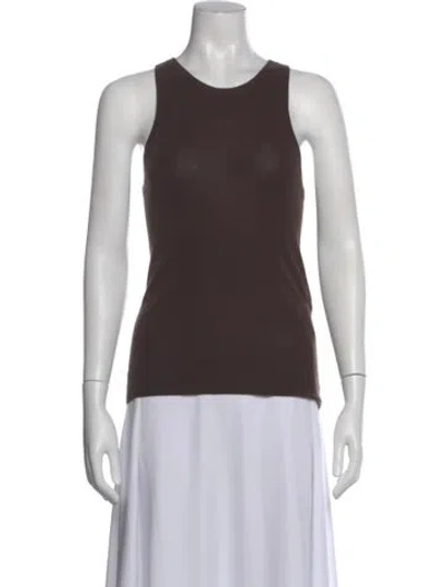 Pre-owned Co Cashmere Crew Neck Top In Brown