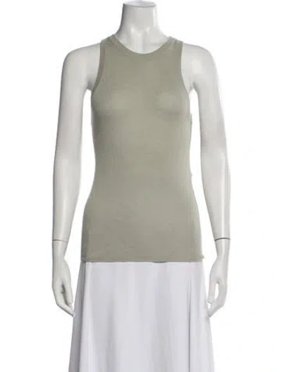 Pre-owned Co Cashmere Crew Neck Top In Green