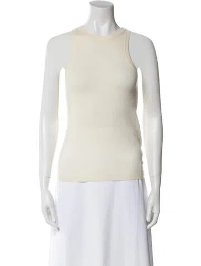 Pre-owned Co Cashmere Crew Neck Top In Neutral