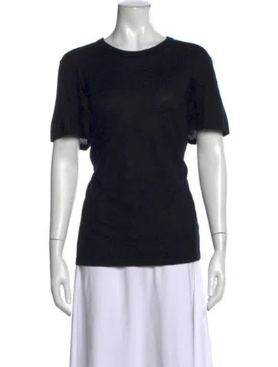 Pre-owned Co Cashmere Crew Neck T-shirt In Blue