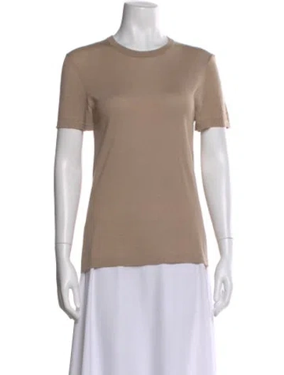 Pre-owned Co Cashmere Crew Neck T-shirt In Neutral