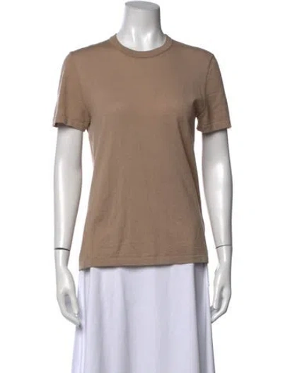 Pre-owned Co Cashmere Crew Neck T-shirt In Neutrals