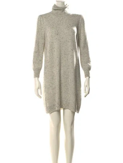 Pre-owned Co Cashmere Mini Dress In Neutral