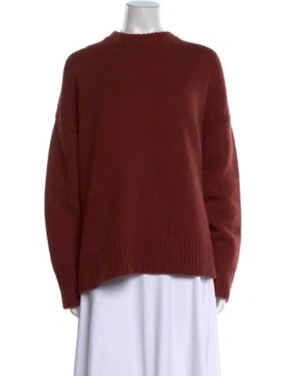 Pre-owned Co Cashmere Mock Neck Sweater In Brown