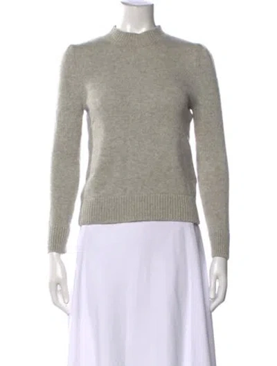 Pre-owned Co Cashmere Mock Neck Sweater In Grey