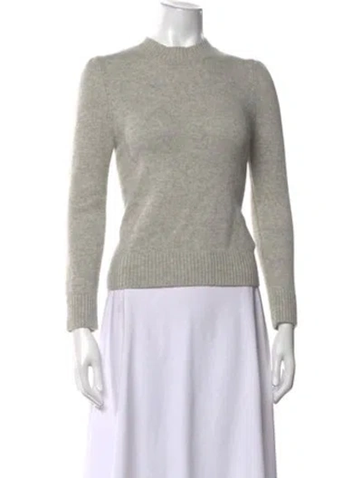 Pre-owned Co Cashmere Mock Neck Sweater In Grey