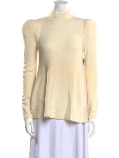 Pre-owned Co Cashmere Mock Neck Sweater In Neutral
