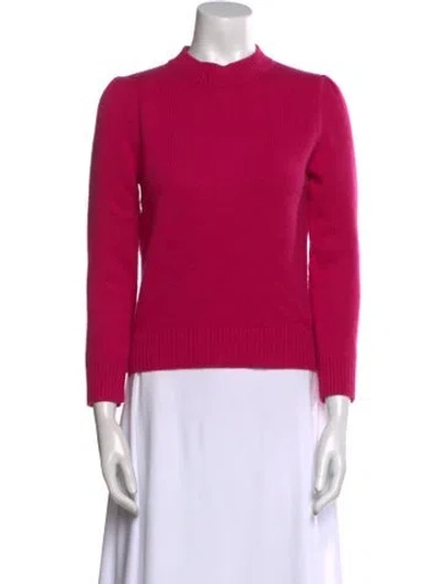 Pre-owned Co Cashmere Mock Neck Sweater In Pink