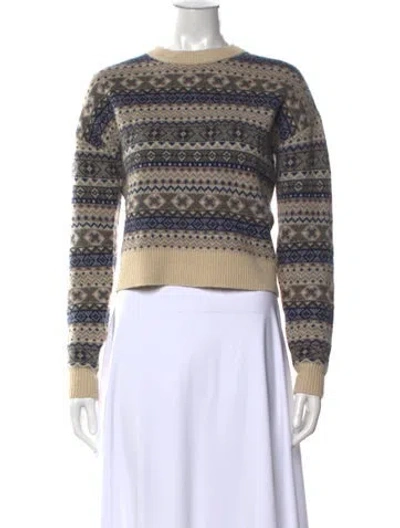 Pre-owned Co Cashmere Patterned Sweater In Multilor