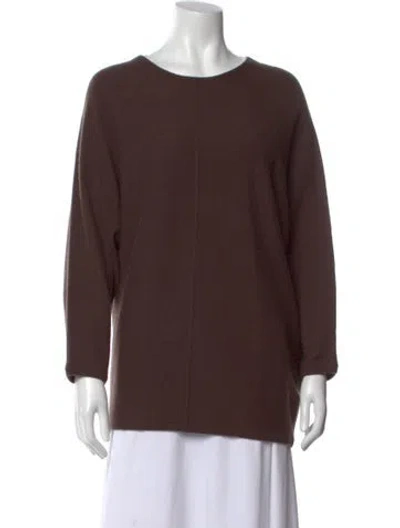 Pre-owned Co Cashmere Sop Neck Sweater In Brown