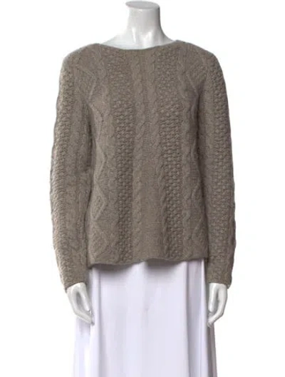 Pre-owned Co Cashmere Sop Neck Sweater In Neutral