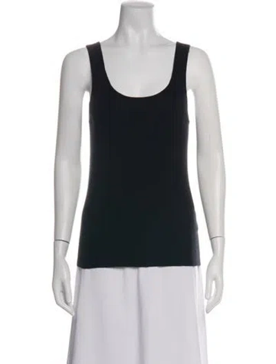 Pre-owned Co Cashmere Sop Neck Top In Black