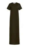 Co Cashmere T-shirt Dress In Green