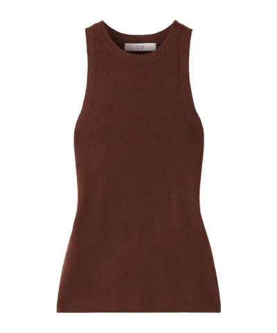 Co Cashmere Tank In Brown