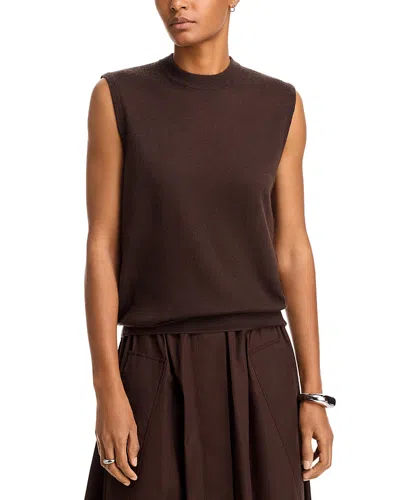 Co Cashmere Tank In Cholate