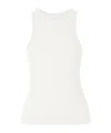 Co Ribbed-knit Cashmere Vest In White