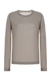 Co Cashmere Top In Grey