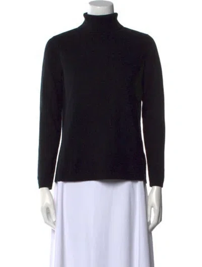 Pre-owned Co Cashmere Turtleneck Sweater In Black