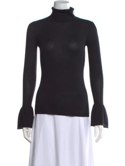 Pre-owned Co Cashmere Turtleneck Sweater In Black