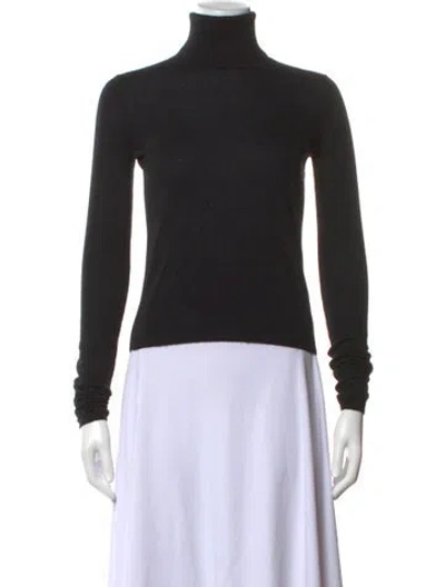 Pre-owned Co Cashmere Turtleneck Sweater In Black