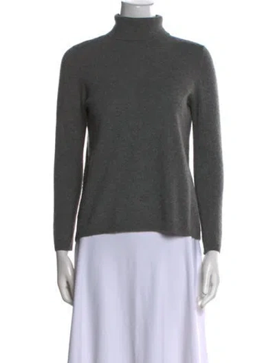 Pre-owned Co Cashmere Turtleneck Sweater In Gray