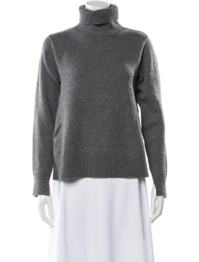 Pre-owned Co Cashmere Turtleneck Sweater In Gray