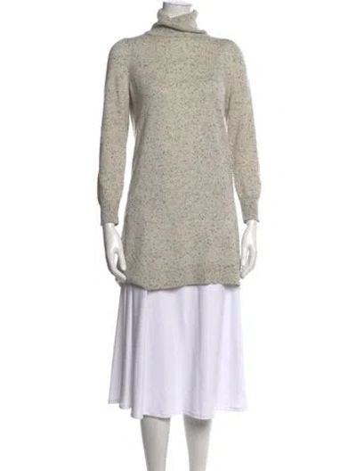 Pre-owned Co Cashmere Tweed Pattern Sweater In Neutrals