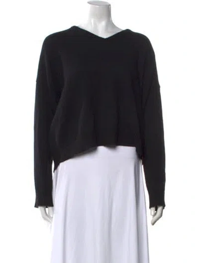 Pre-owned Co Cashmere V-neck Sweater In Black