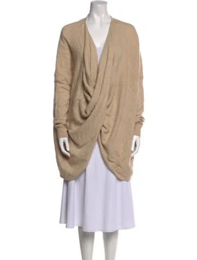 Pre-owned Co Cashmere V-neck Sweater In Neutral