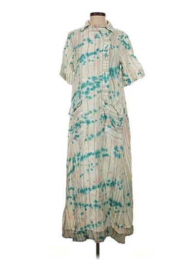 Pre-owned Co Casual Dress In Teal
