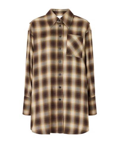 Co Checked  Shirt In Green