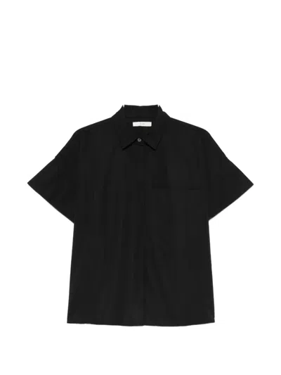 Co Chest-pocket Short-sleeve Shirt In Black