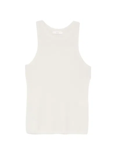 Co Collection Cashmere Tank Top In White