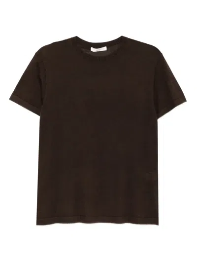 Co Collection Fine Cashmere T-shirt In Brown