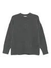Co Collection Long-sleeve Crew-neck Sweater In Gray