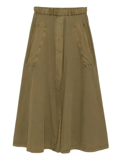 Co Collection Parachute Skirt In Green