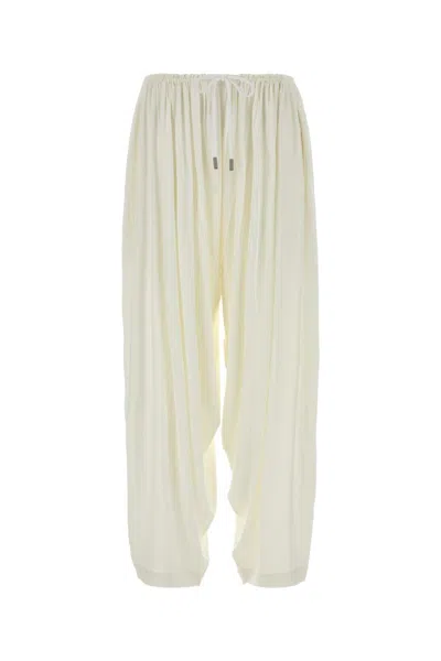 Co Crepe Pant In White